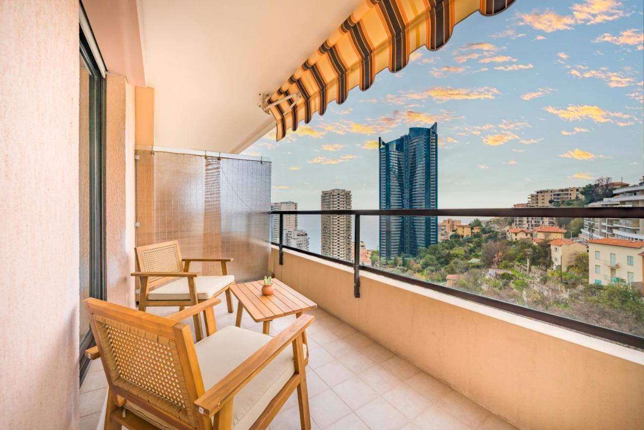 5Mn Monaco - Vue Mer - Parking - Piscine - Bb Beausoleil Exteriör bild