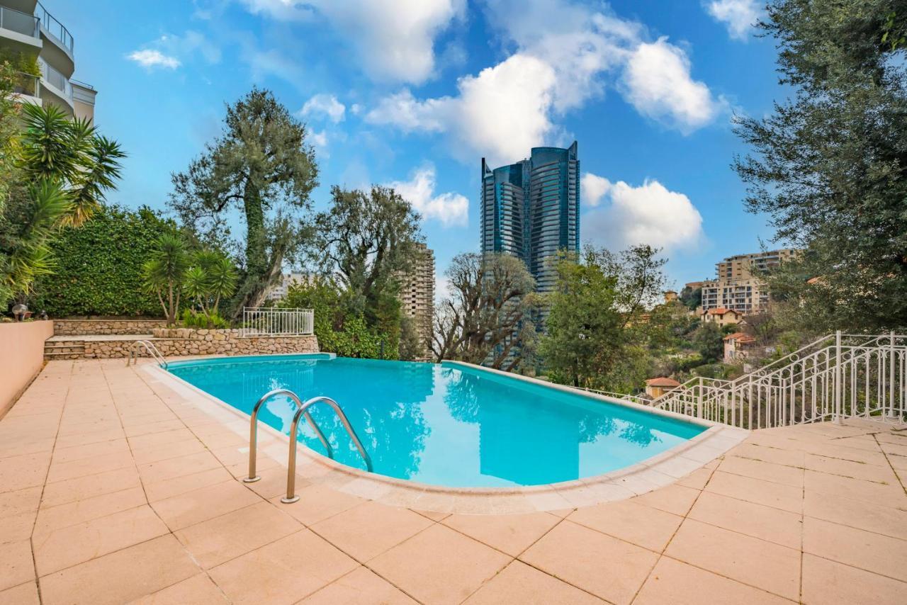 5Mn Monaco - Vue Mer - Parking - Piscine - Bb Beausoleil Exteriör bild