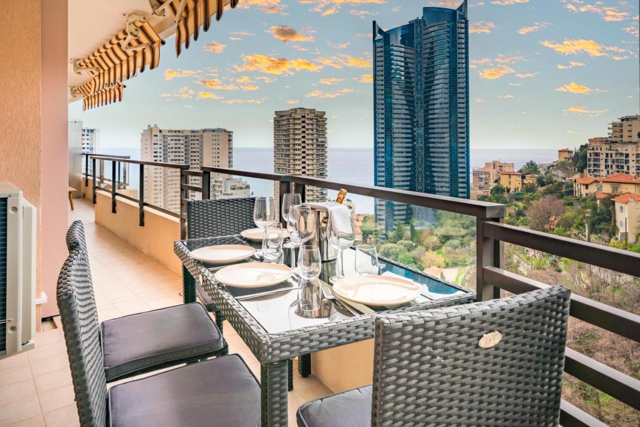 5Mn Monaco - Vue Mer - Parking - Piscine - Bb Beausoleil Exteriör bild