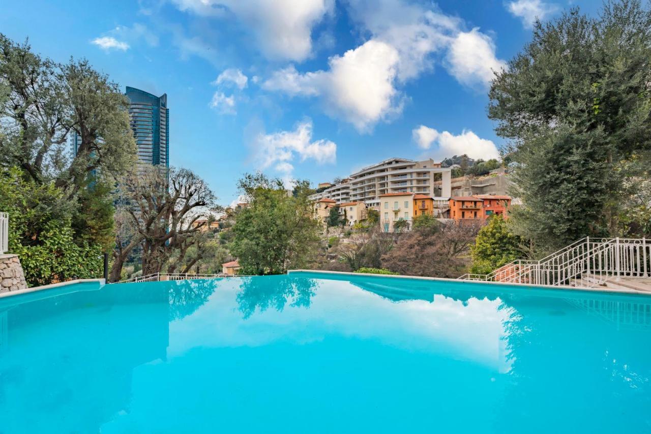 5Mn Monaco - Vue Mer - Parking - Piscine - Bb Beausoleil Exteriör bild